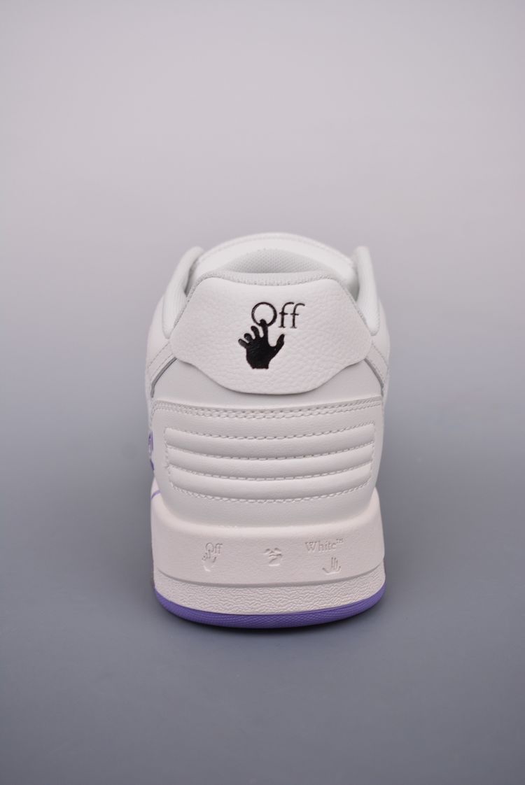 Off-White White And Purple Sneakers image 9