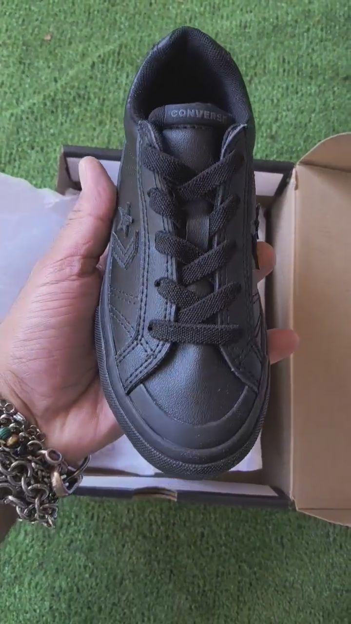Converse Sneaker Tg 29 Black Kids Nuovo  obraz 1