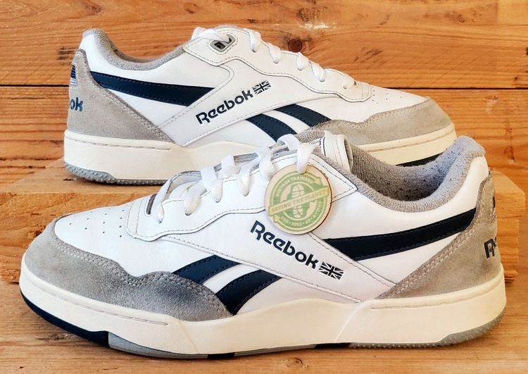 Reebok BB4000 II Low Leather Trainers UK8/US9/EU42 100033848 White/Chalk/Blue image 1