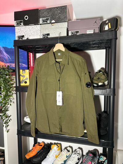 C.P. Company Gabardine Khaki Over Shirt - Size Medium