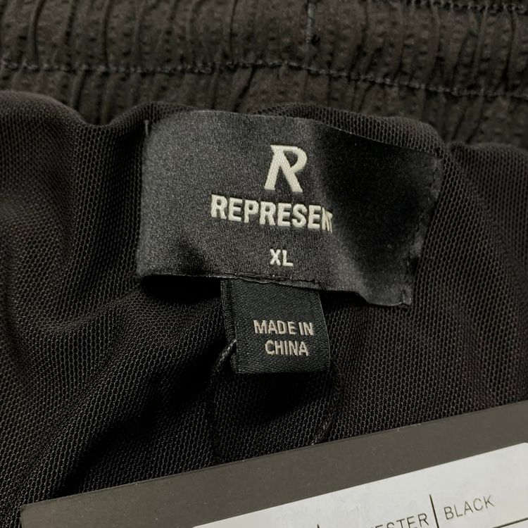 Represent XL Swim Shorts Seersucker Shark Black Swim Shorts 7