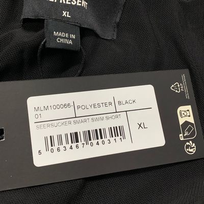 Represent XL Swim Shorts Seersucker Shark Black Swim Shorts 9
