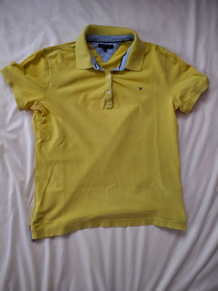 Tommy Hilfiger Yellow Polo Shirt