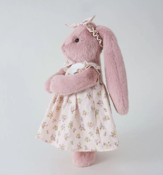 Other Pink Plush Bunny Doll With Floral Dress And Headband product image