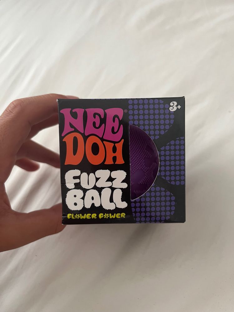 Nee Doh Fuzz Ball Purple Flower pot