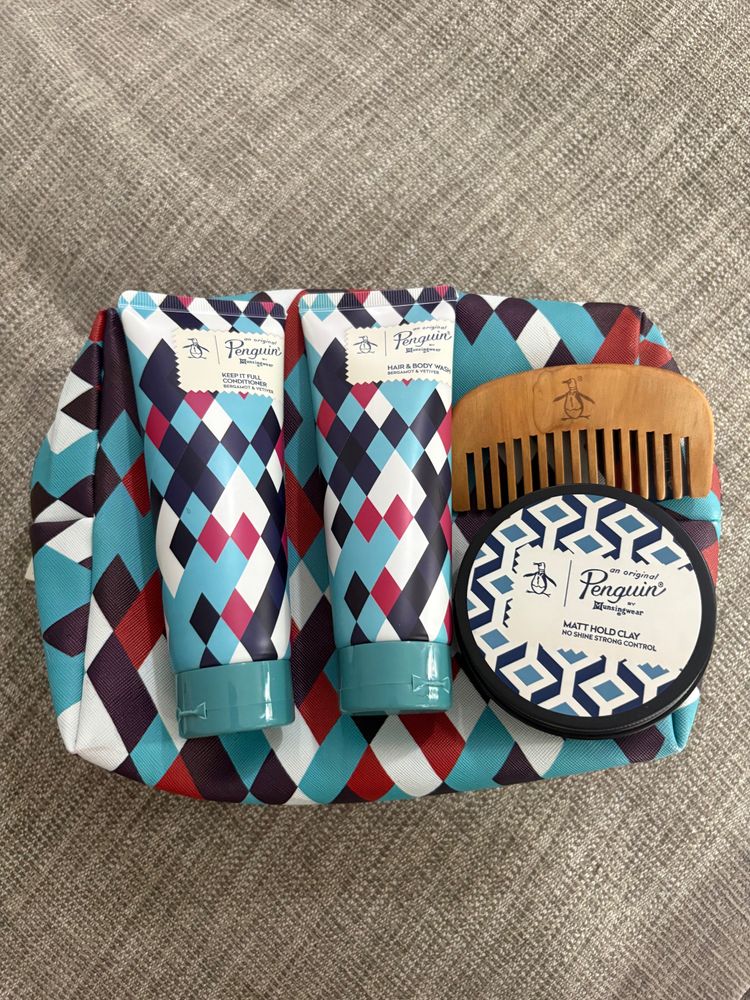 Original Penguin Original Penguin Grooming Set With Bag, Comb, And Clay product image