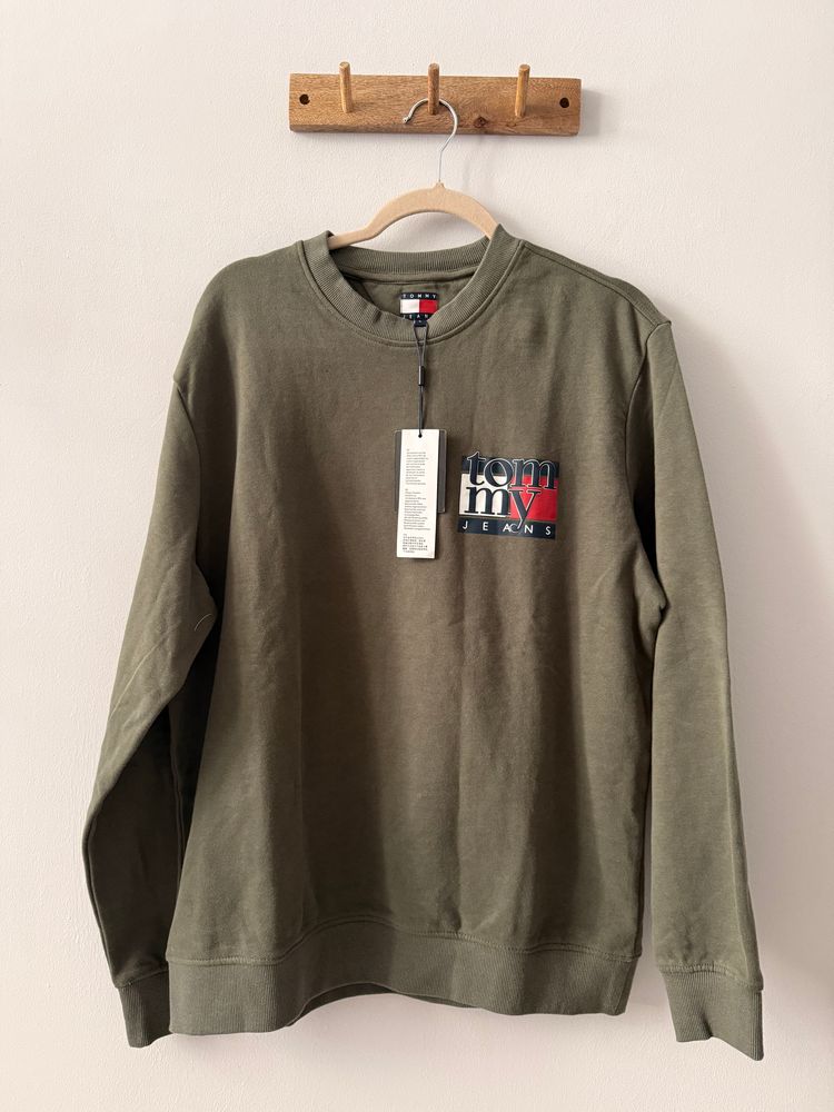 Tommy Hilfiger Tommy Jeans Olive Green Sweatshirt bluza męska  product image