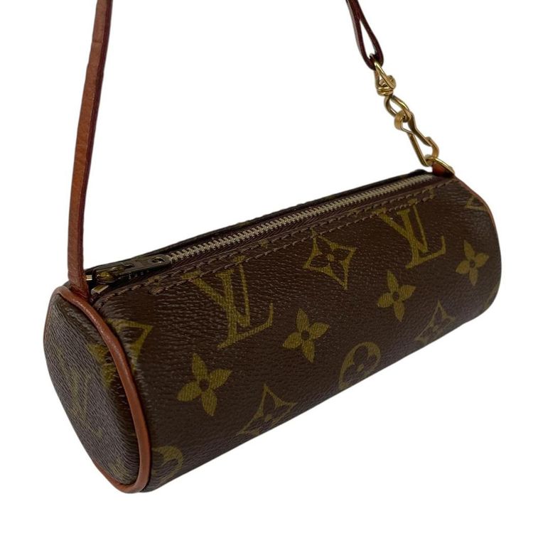 Pre-Loved Louis Vuitton Mini Pochette Papillon Monogram Canvas Bag imagen 8