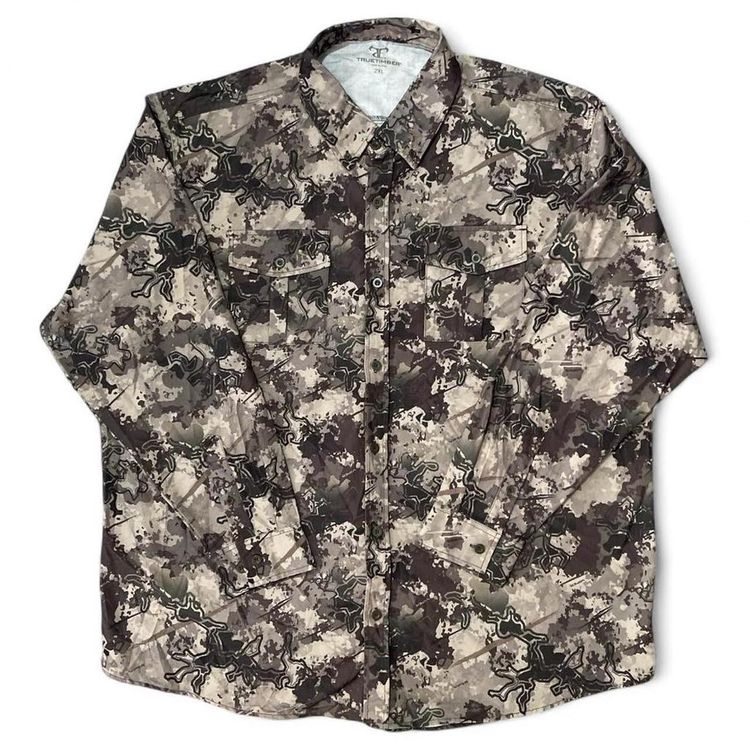 Truetimber Camo Long Sleeve Shirt size XXL