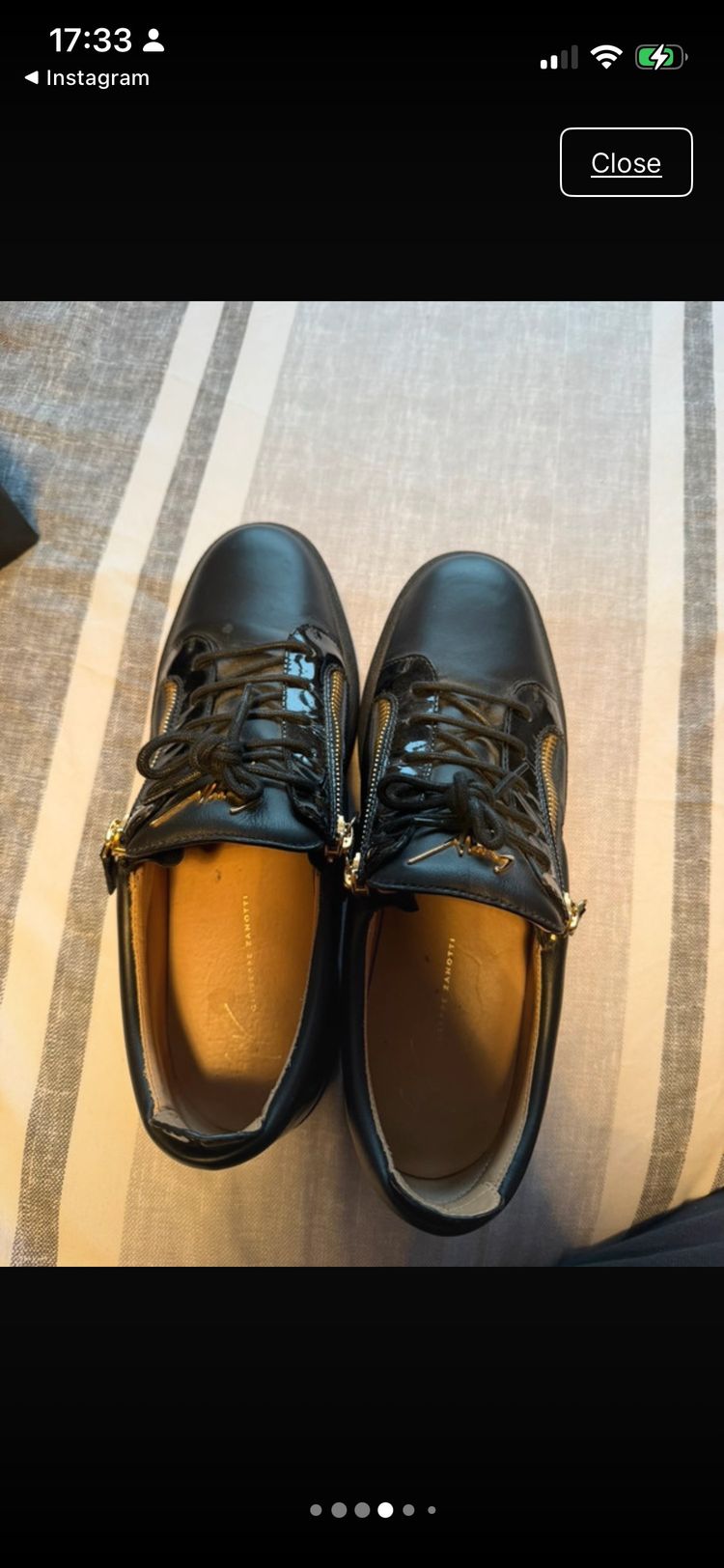 Immagine di Giuseppe Zanotti Black Leather Sneakers 2