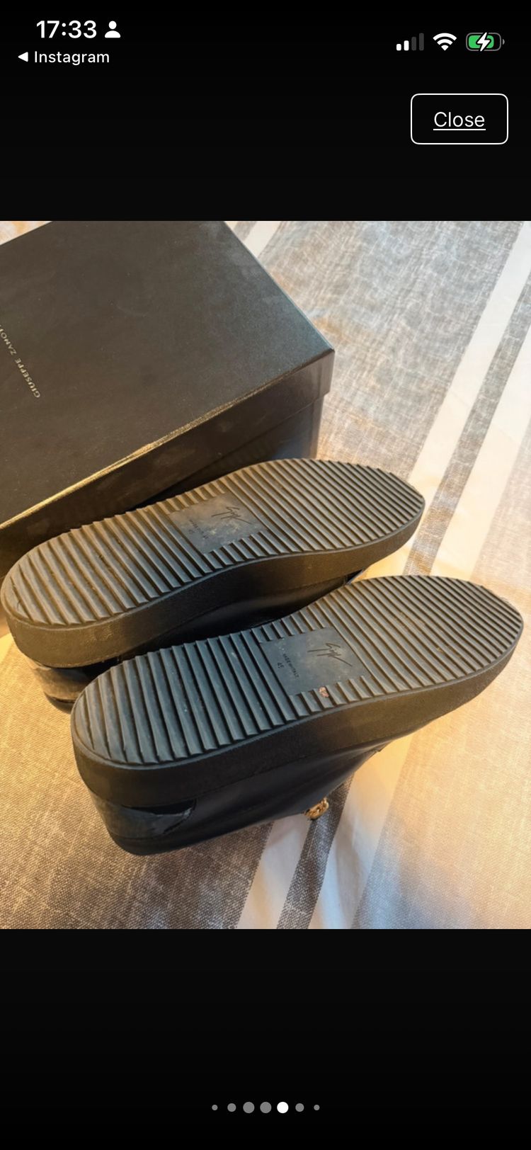 Immagine di Giuseppe Zanotti Black Leather Sneakers 7
