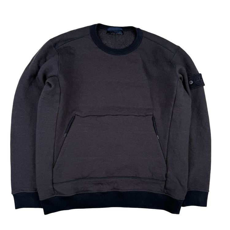 Stone Island 2018 Wool Navy Ghost Crewneck - Large