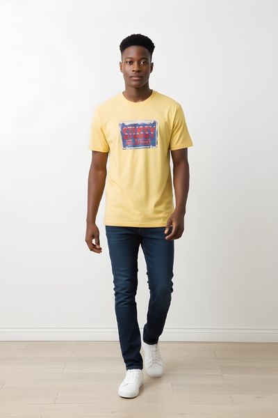 Stussy Yellow T-Shirt size M