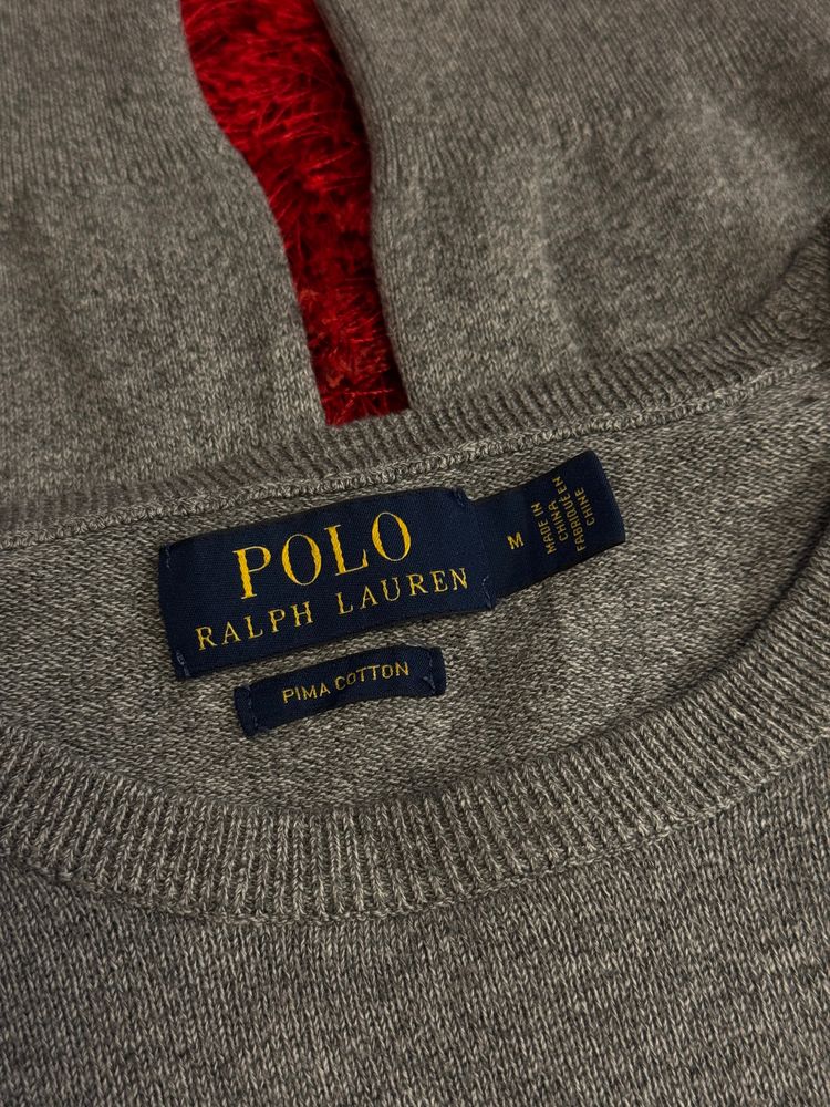 Immagine di Polo Ralph Lauren Sweter Grey – Klasyczny Knitwear – Crewneck – Stan Idealny 2