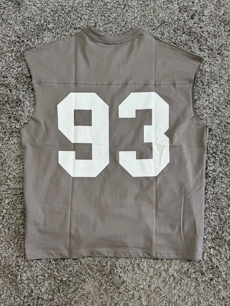 Sleeveless Top With Number 93 Print