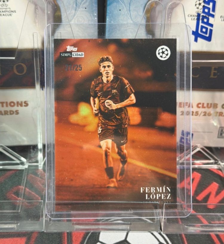 Topps simplicidad Fermín López /25 Orange fc Barcelona