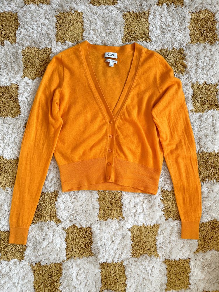 COS COS Orange Cardigan 100% Cashmere product image