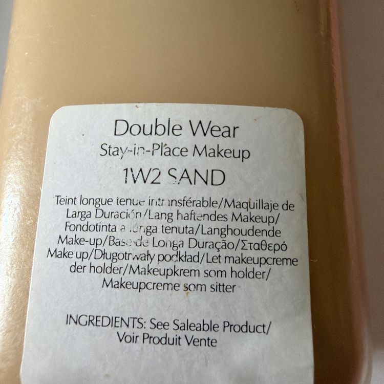 Estée Lauder Double Wear Foundation 1W2 Sand 200ml Old formula BN image 2