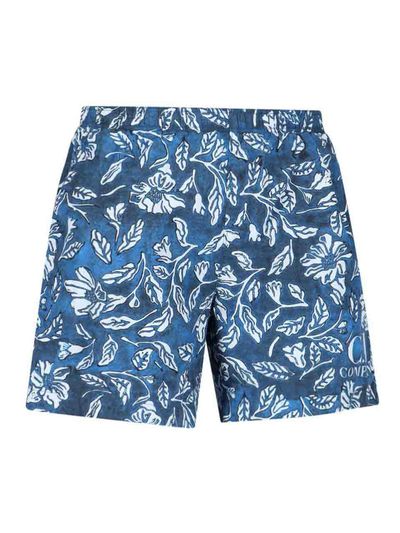 CP Company Floral Swim Shorts Blue Size 44 / XS BNWT RRP £240