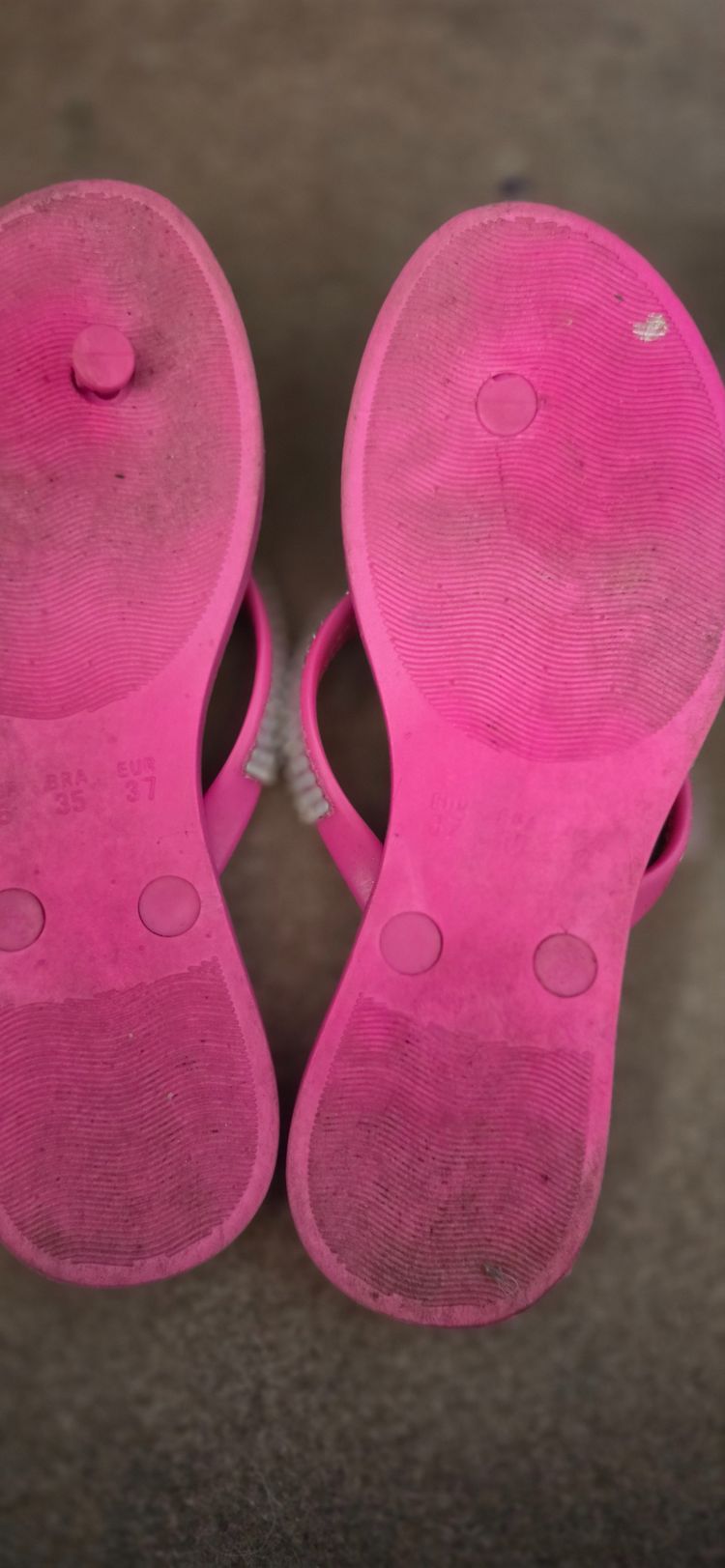 Pink Rhinestone Flip Flop Sandals image 2