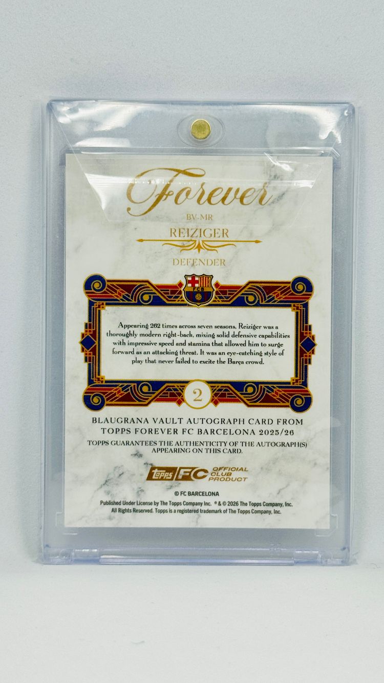AUTO /125 - Michael Reiziger - Barcelona - Purple - Topps Forever FCB 2