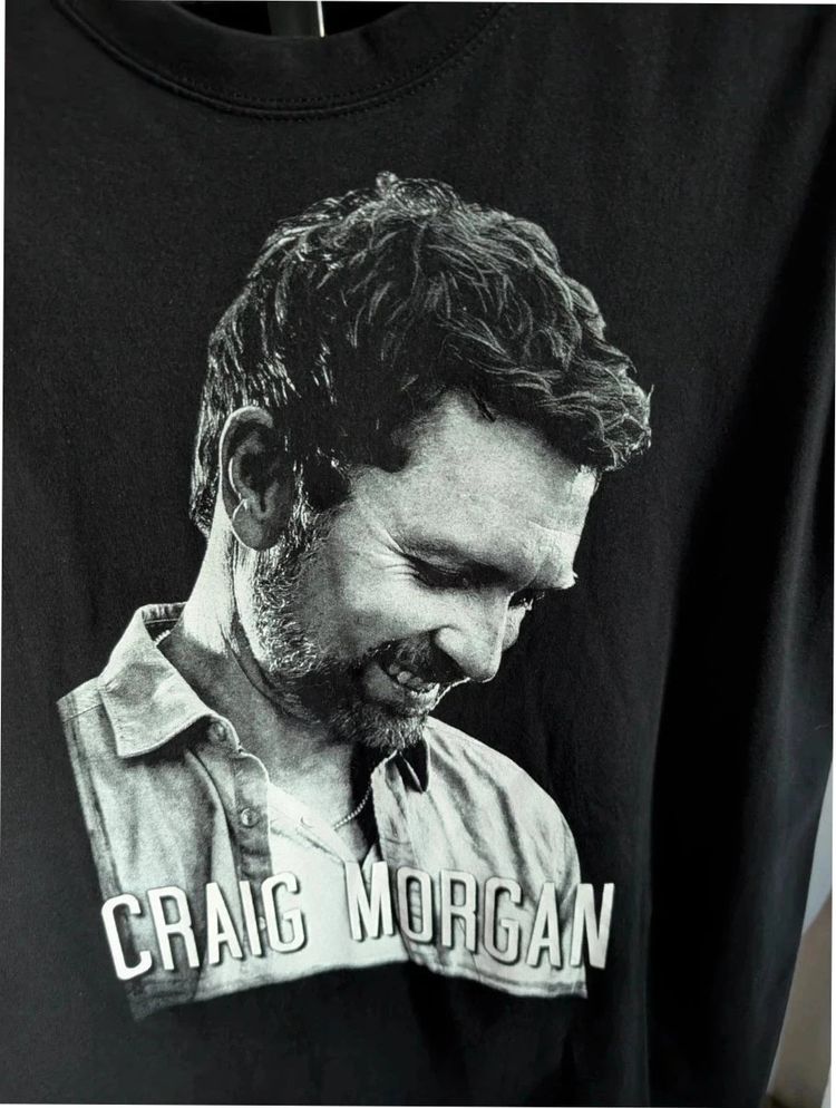 Craig Morgan Band Merch Country Music Graphic T Shirt Large Black imagen 2