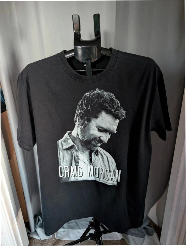 Craig Morgan Band Merch Country Music Graphic T Shirt Large Black image 1