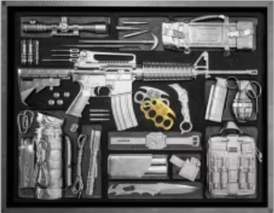 2oz Mission X - Assault Rifle .999 Silver