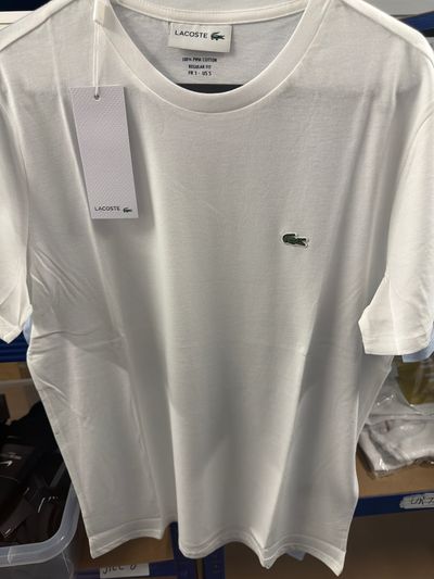 Lacoste White Cotton T-Shirt