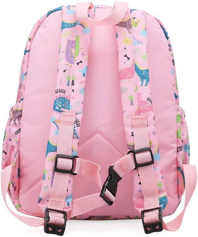 Pink Dinosaur Pattern Backpack imagen 2