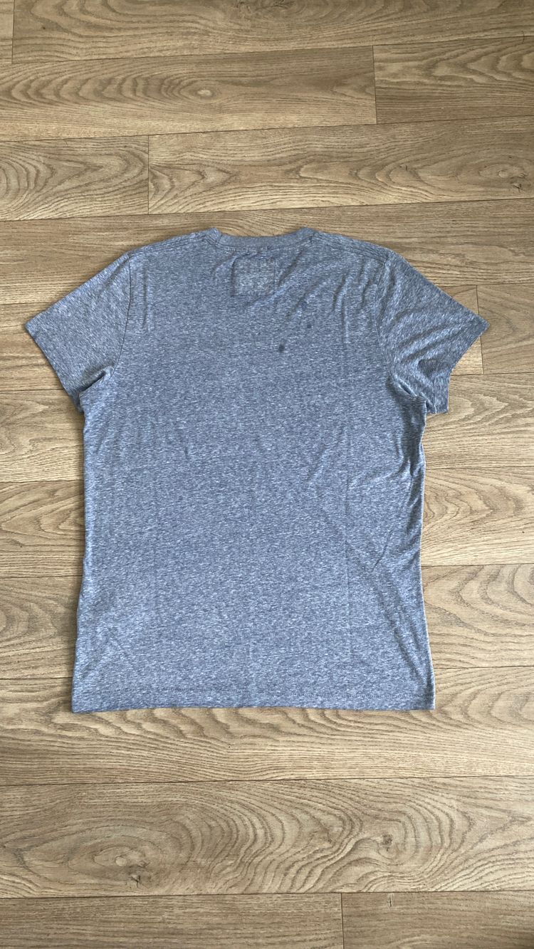 Abercrombie & Fitch Mens grey Muscle Fit T Shirt Pocket Embroidered Moose Logo 2