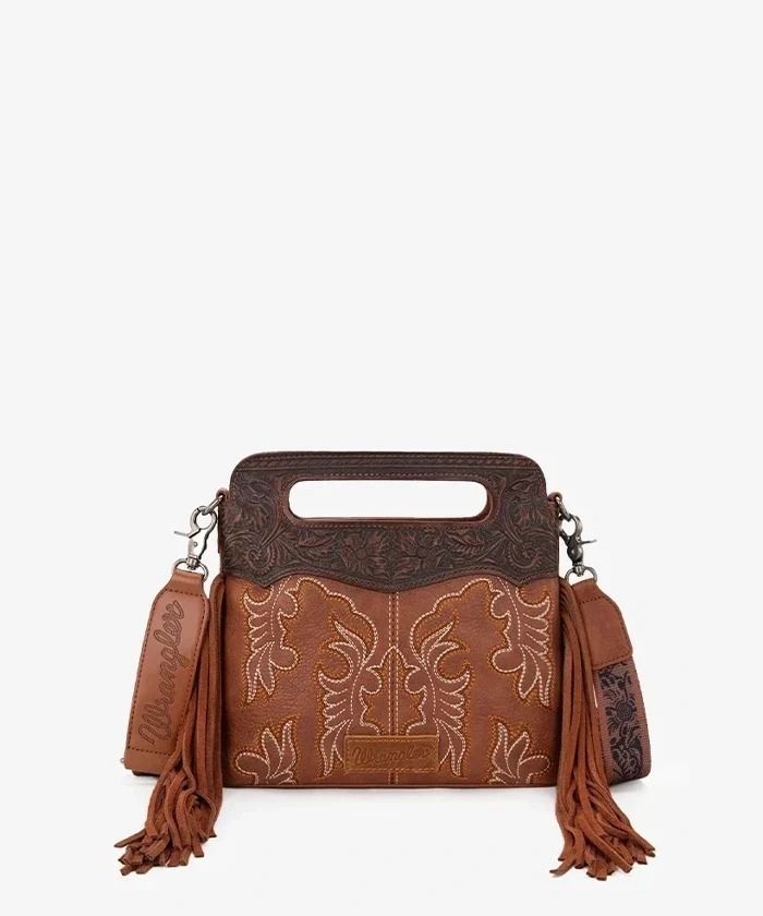 Western Style Handbag With Fringe And Concealed Carry Feature image 2