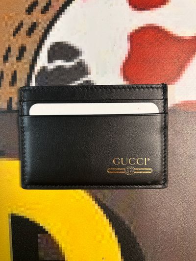 Gucci Black Leather Card Holder NO BOX