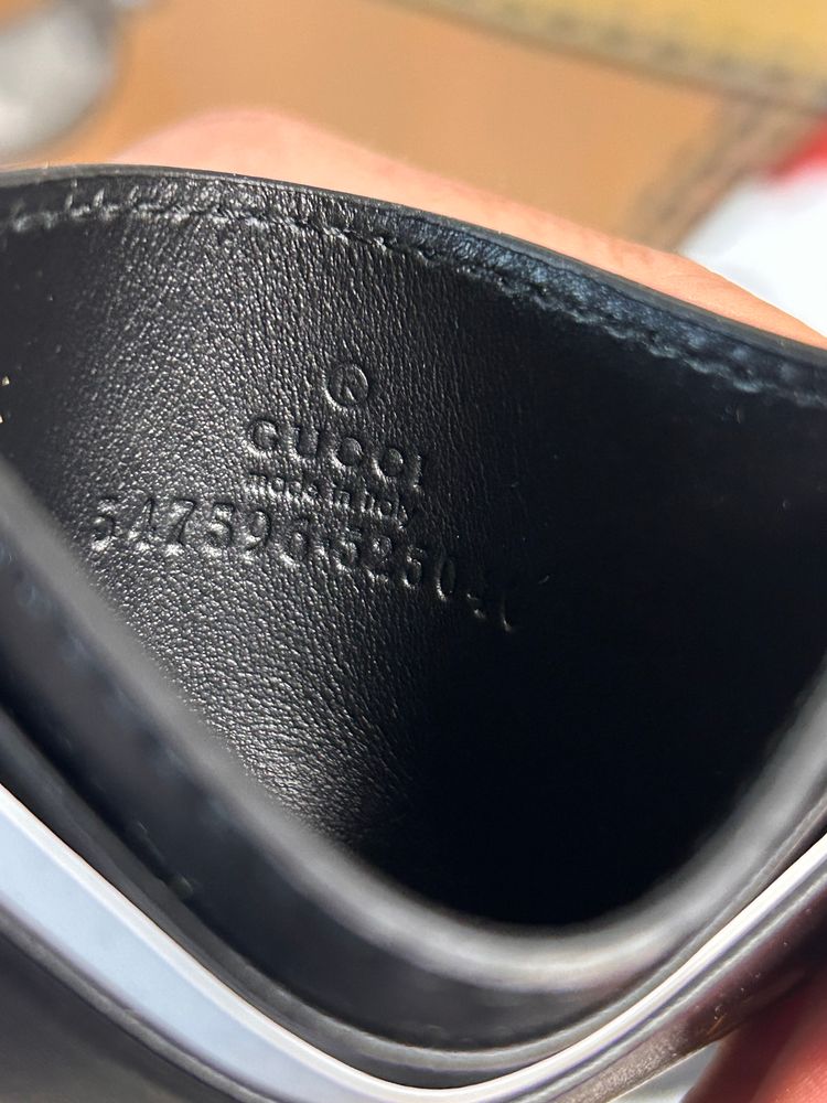 Gucci Black Leather Card Holder NO BOX image 3