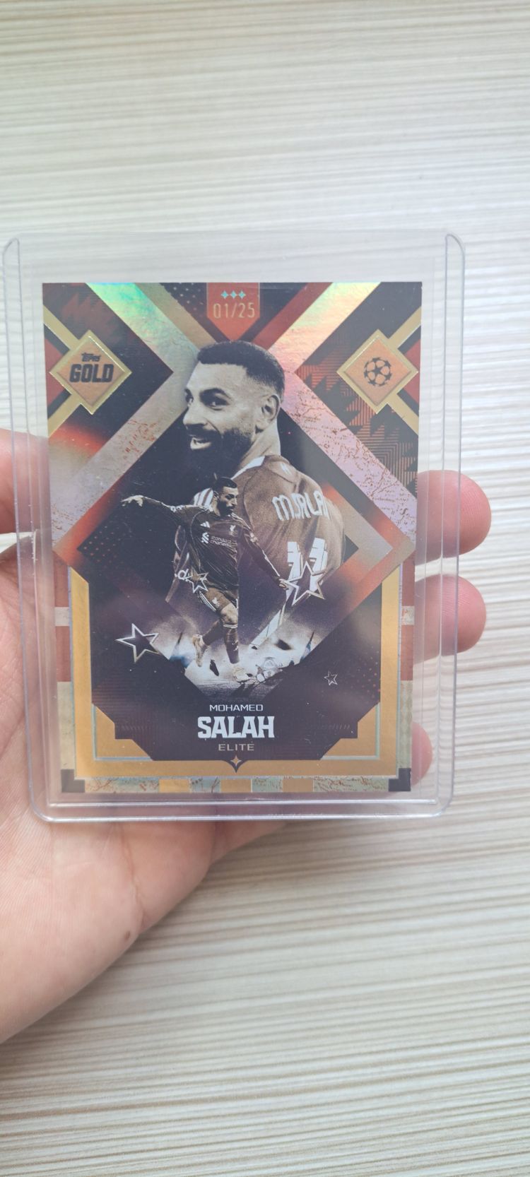 Topps Mohamed Salah /25 Elite Topps UCC Gold product image