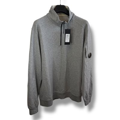 CP Company Grey Quarter-Zip Sweatshirt