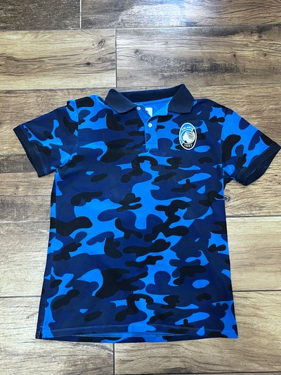 Atalanta Blue Camo Polo Shirt