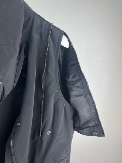 Trussardi Jeans black jacket with detachable sleeves 6