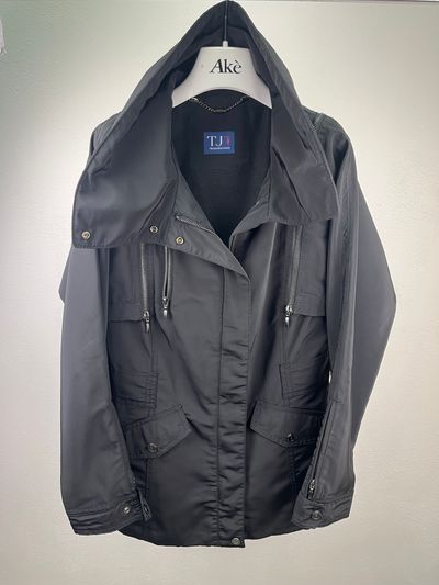 Trussardi Jeans black jacket with detachable sleeves 1