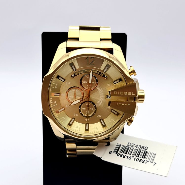 Diesel DZ4360 Mens Watch Stainless Steel Gold Dial image 3