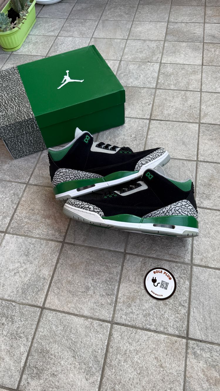 Jordan 3 Pine Green size 45,5