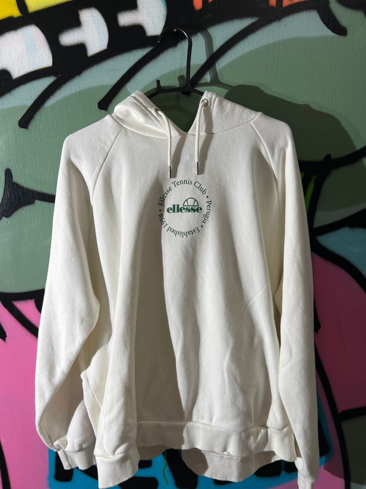 Ellesse White Hoodie