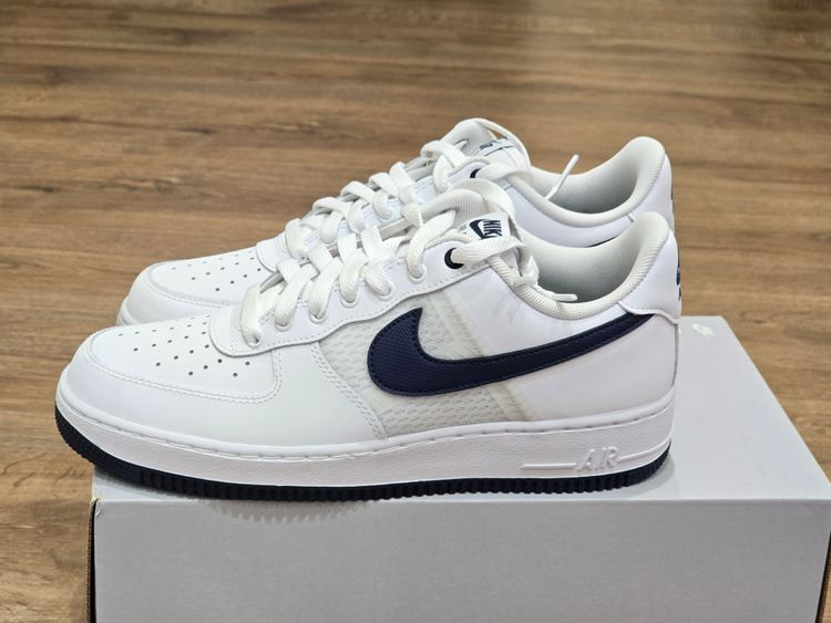 Nike Nike Air Force 1 '07 Lv8 Sneakers Nike Air Force 1 '07 LV8 - UK 7.5- White/Navy Blue (IH4462-100) 🔥 product image