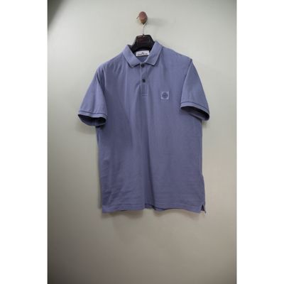 Stone Island Pastel Blue Regular Fit Polo