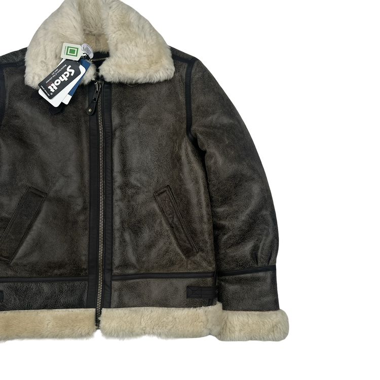 Schott Suede Sherling Lined Thick Jacket - Large 6