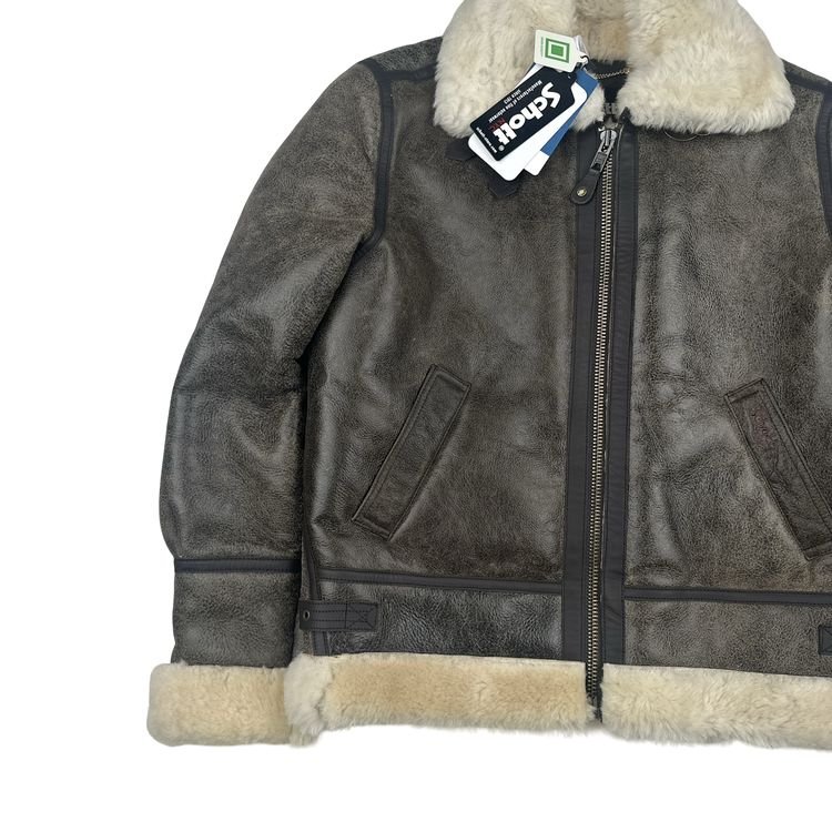 Schott Suede Sherling Lined Thick Jacket - Large 5