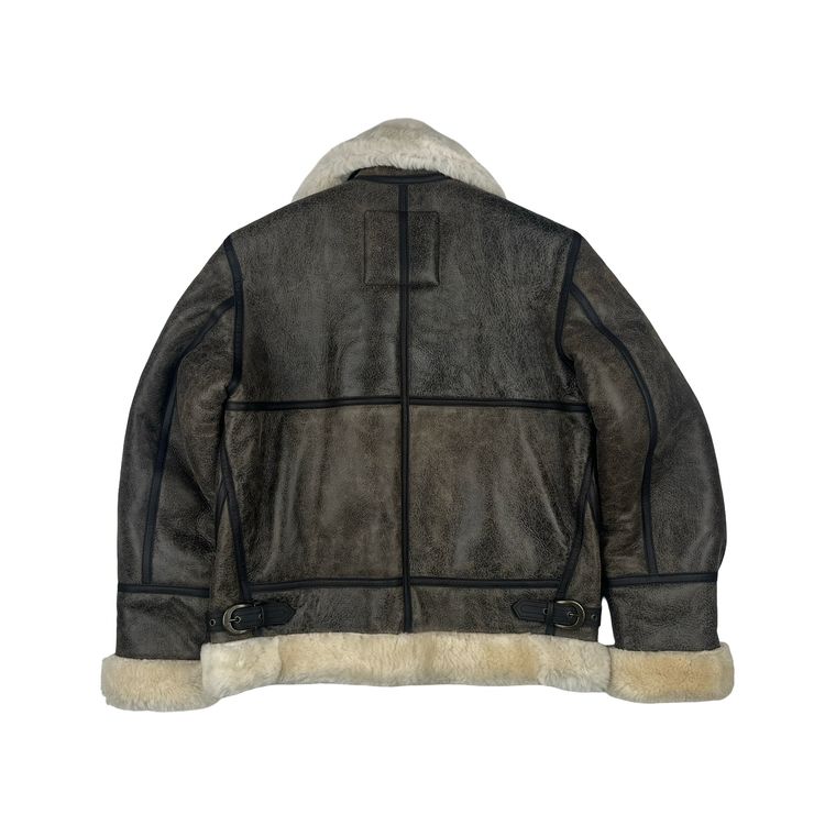 Schott Suede Sherling Lined Thick Jacket - Large 7