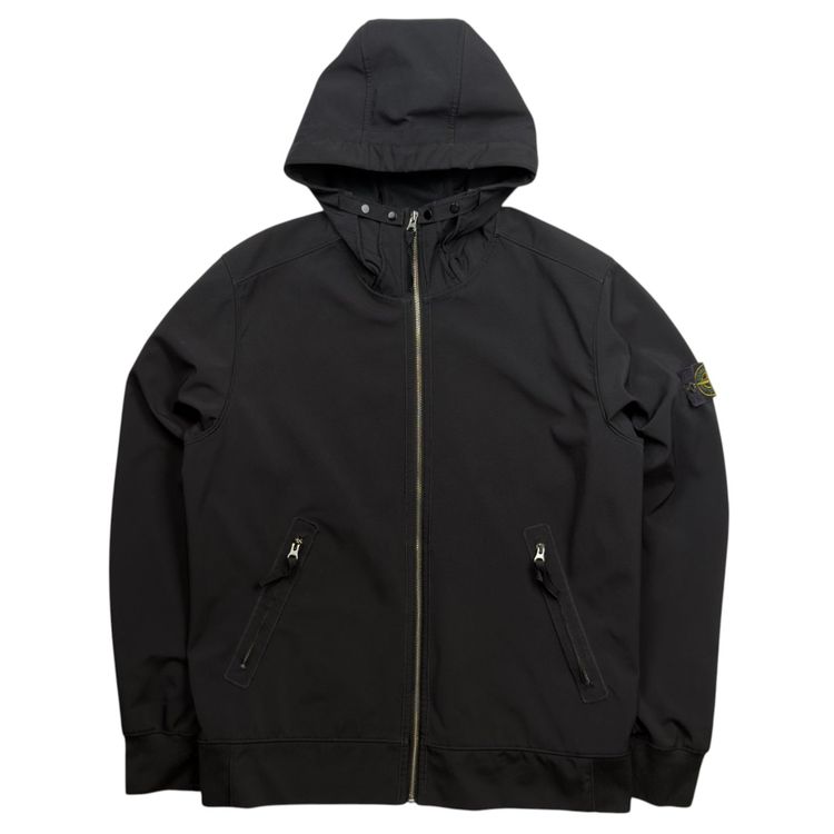 S/S 18 Stone Island Light Soft Shell R Jacket - Black