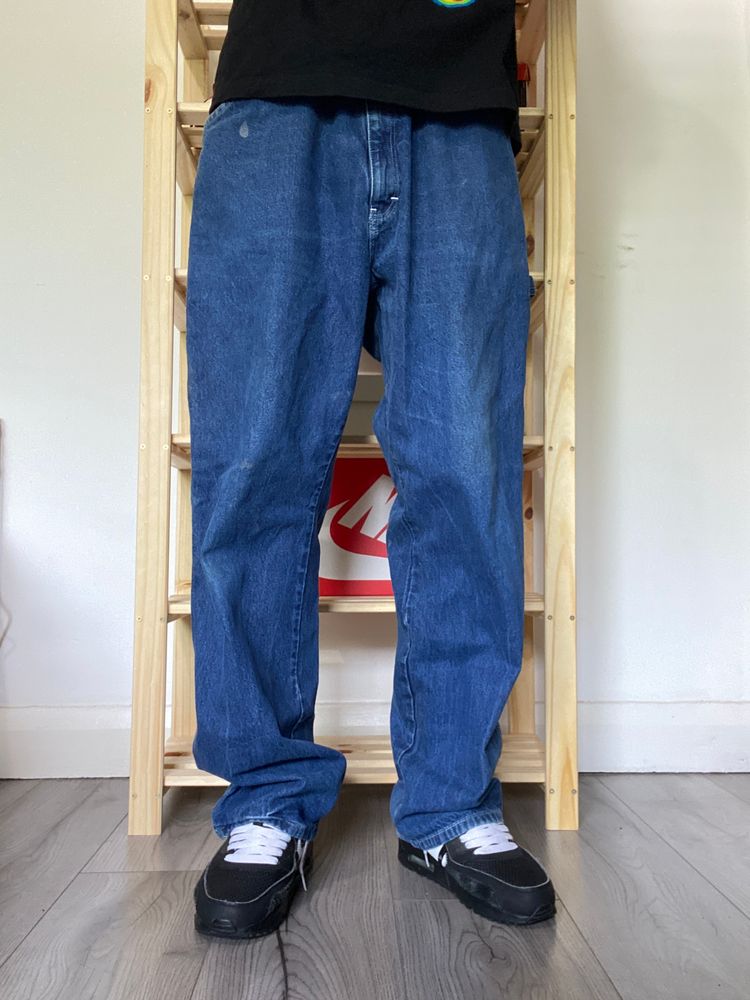 36W Vintage Baggy Dickies Jeans Blue 