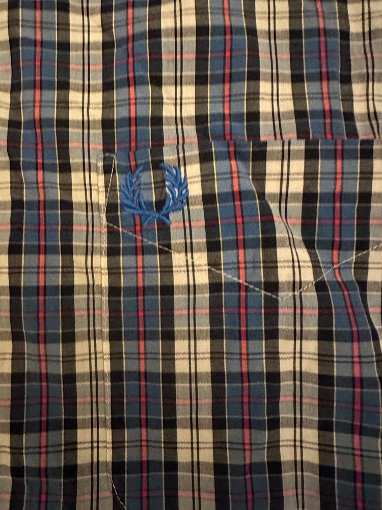 Immagine di Fred Perry Men'S Short Sleeve Checkered Shirt 3